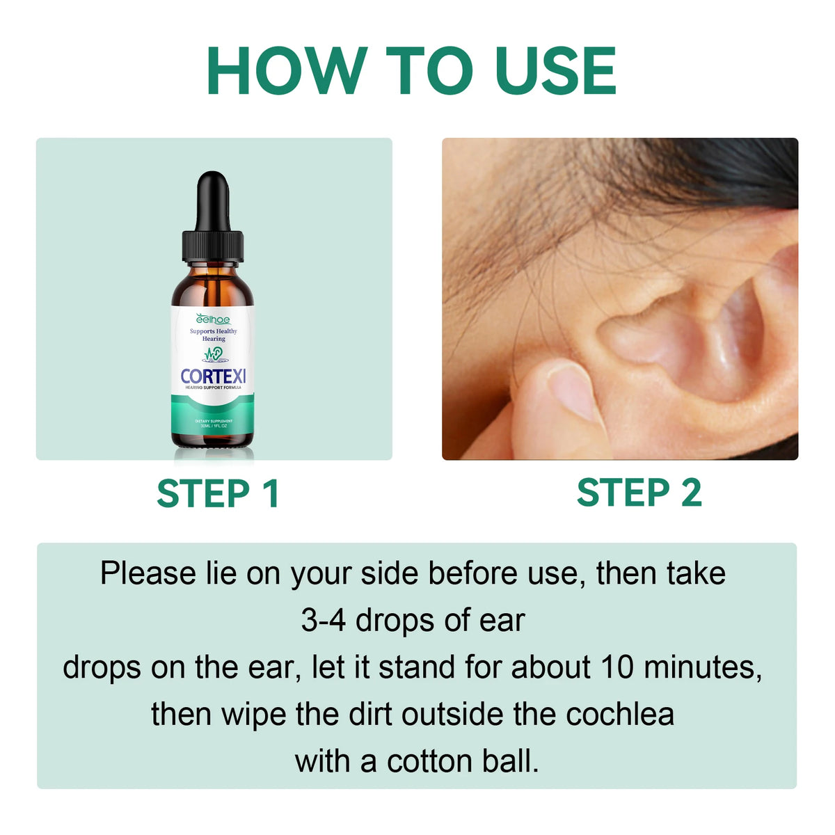 Tinnitus Ear Drops Relieve Ear Ringing Improve Hearing Clean Earwax Alleviate Tinnitus Earache Itchy Gentle Formula Ear Care Drops
