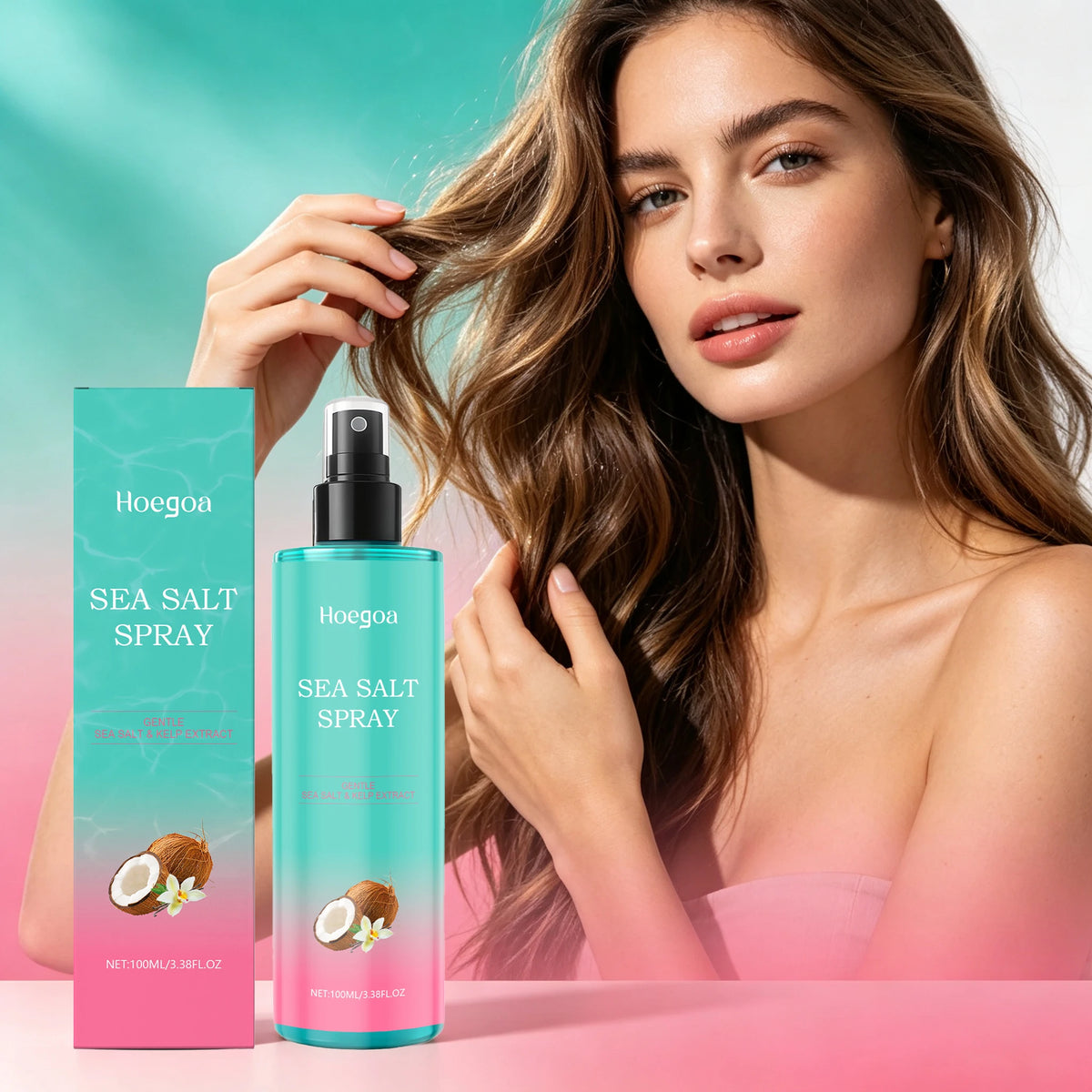 100ML Sea Salt Hair Care Spray Moisturizing & Nourishing Scalp Improve Smoothness Soothing Discomfort Enhance Gloss Strengthen Hair Care Mist