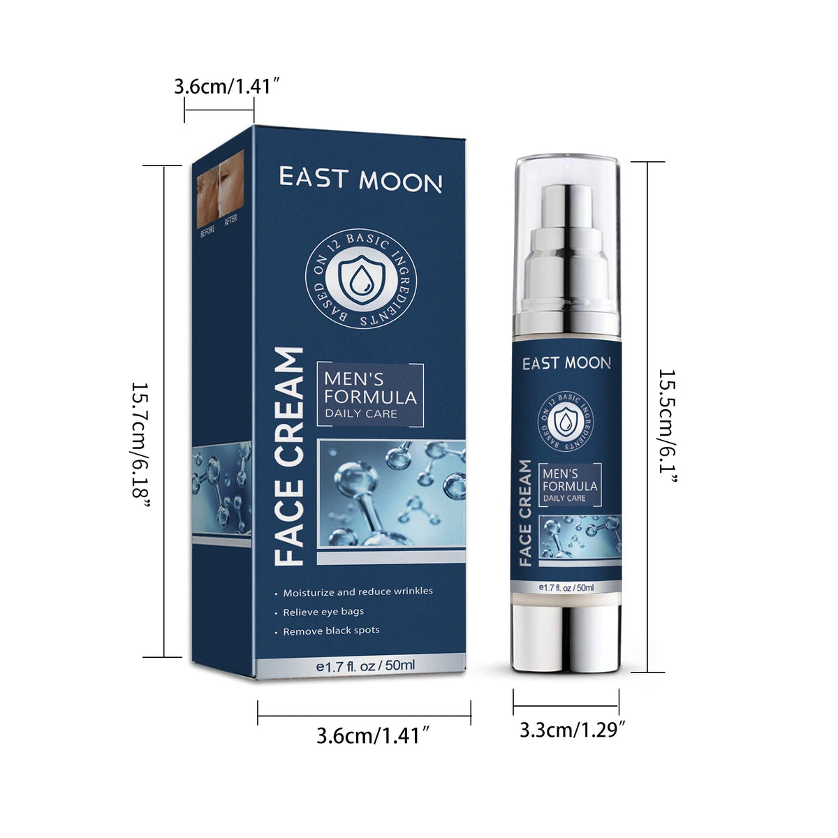 East Moon 6 In 1 Men's Moisturizing Anti-Aging Face Cream