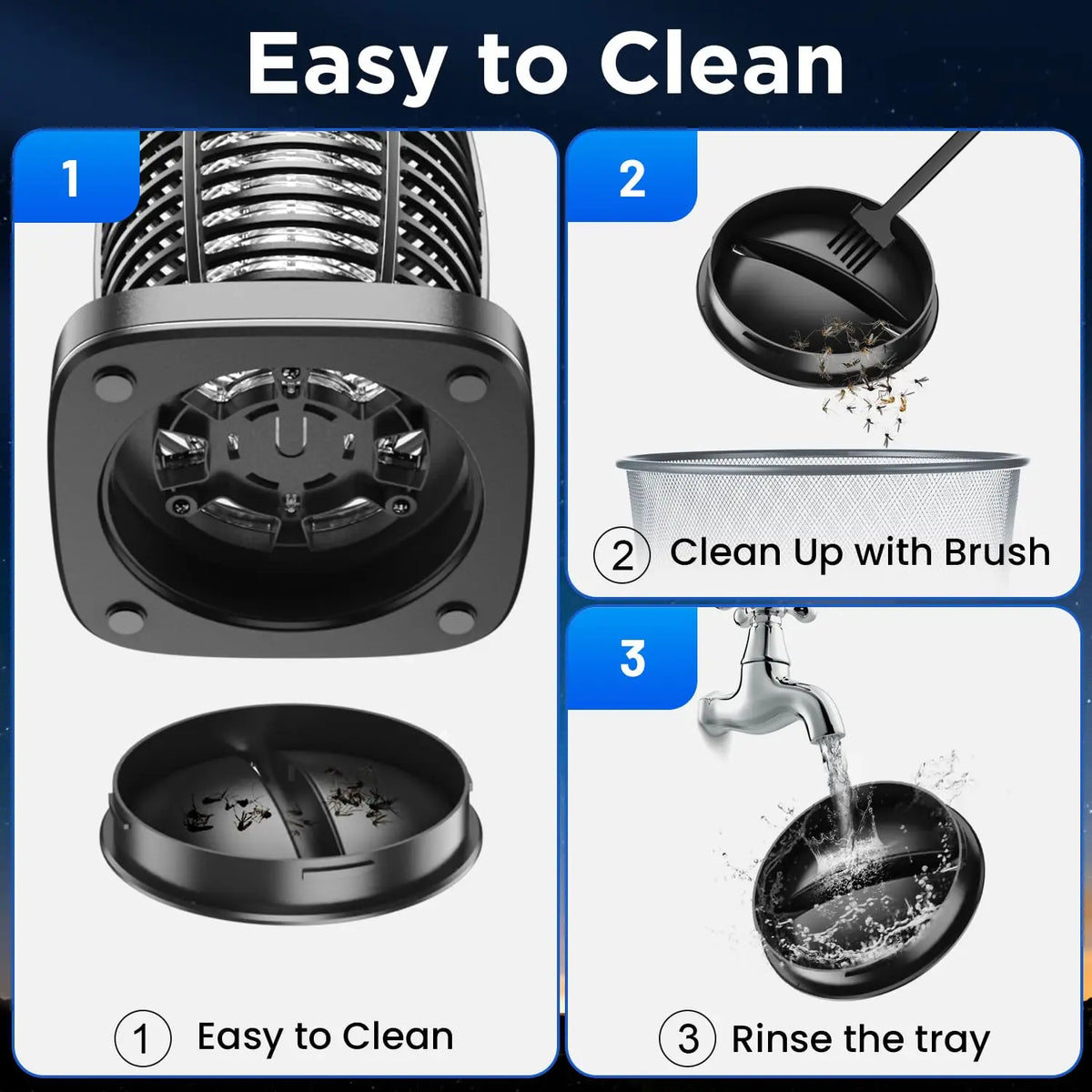 Solar Bug Zapper With Auto Sensor And Waterproof Design