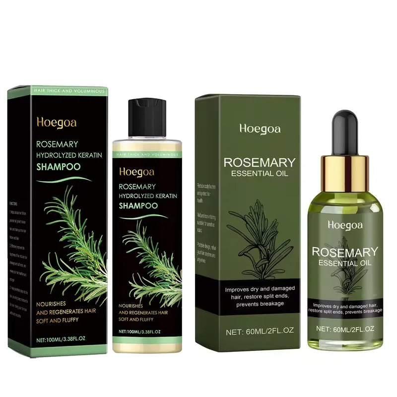 Rosemary Hair Care Set Relieve Scalp Itching Reduce Dandruff Oil Control Deep Nourishing Repair Split Ends Hair Care Products