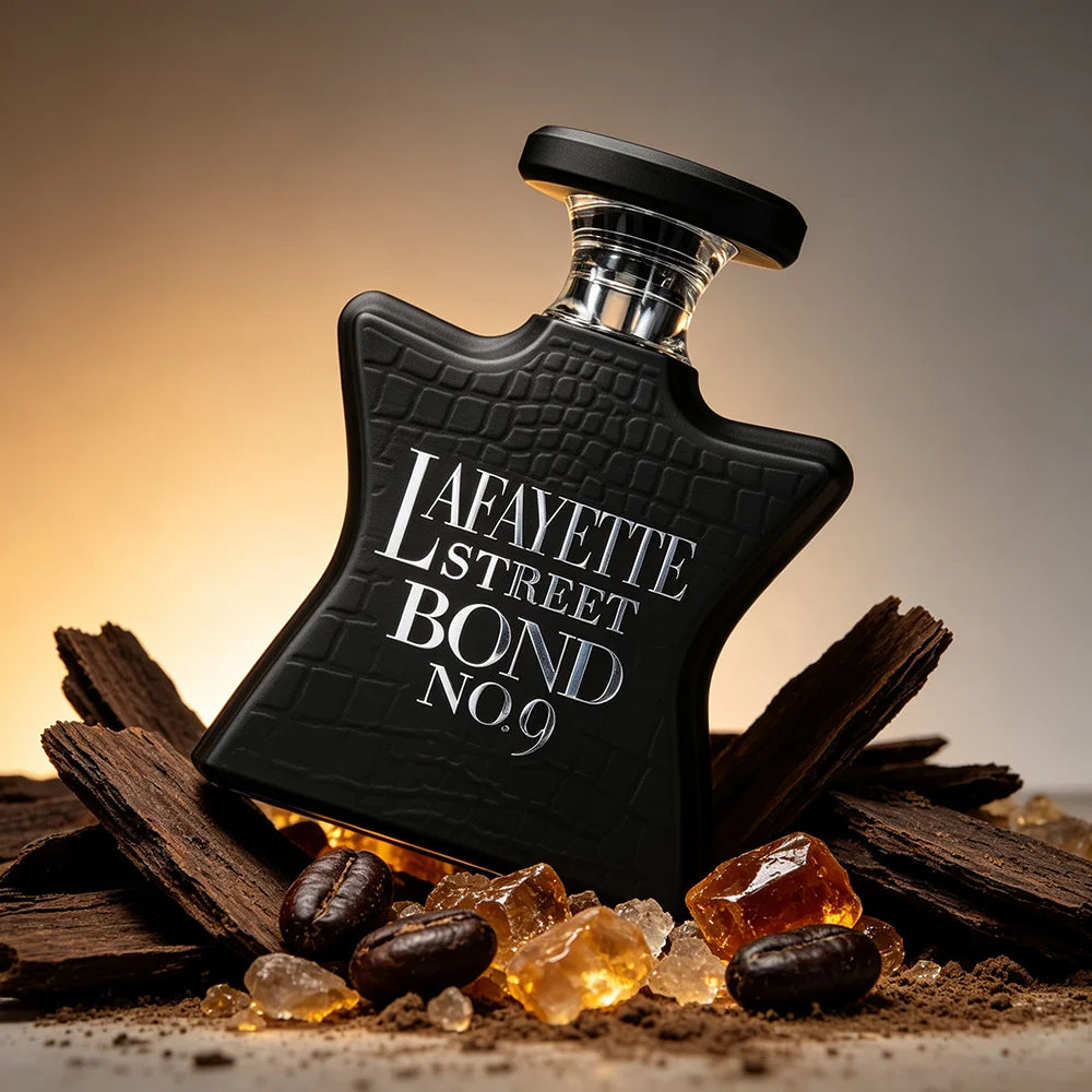 Bond No.9 Lafayette Street Men Eau De Parfum 100ml Smooth Oriental Fougere Scent Bergamot Coriander Apple Vanilla Dry Wood Tonka Bean Grey Amber Long Lasting Luxury NYC Fragrance Gift