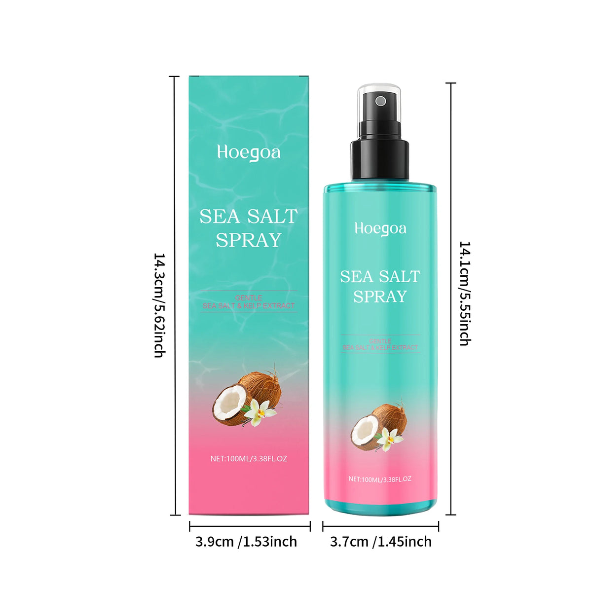 100ML Sea Salt Hair Care Spray Moisturizing & Nourishing Scalp Improve Smoothness Soothing Discomfort Enhance Gloss Strengthen Hair Care Mist