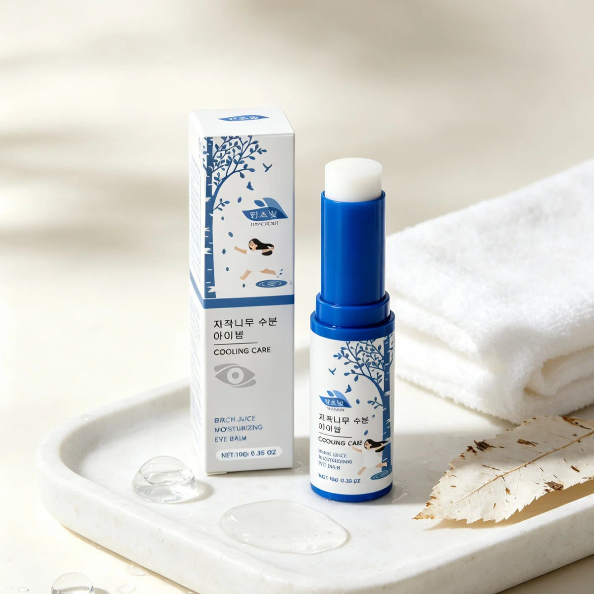 HANCHOBIT Cooling Eye Balm Hydrating Infuse Nourishment Relieve Dryness Alleviate Fatigue Non Irritating Multi Effect Eye Balm