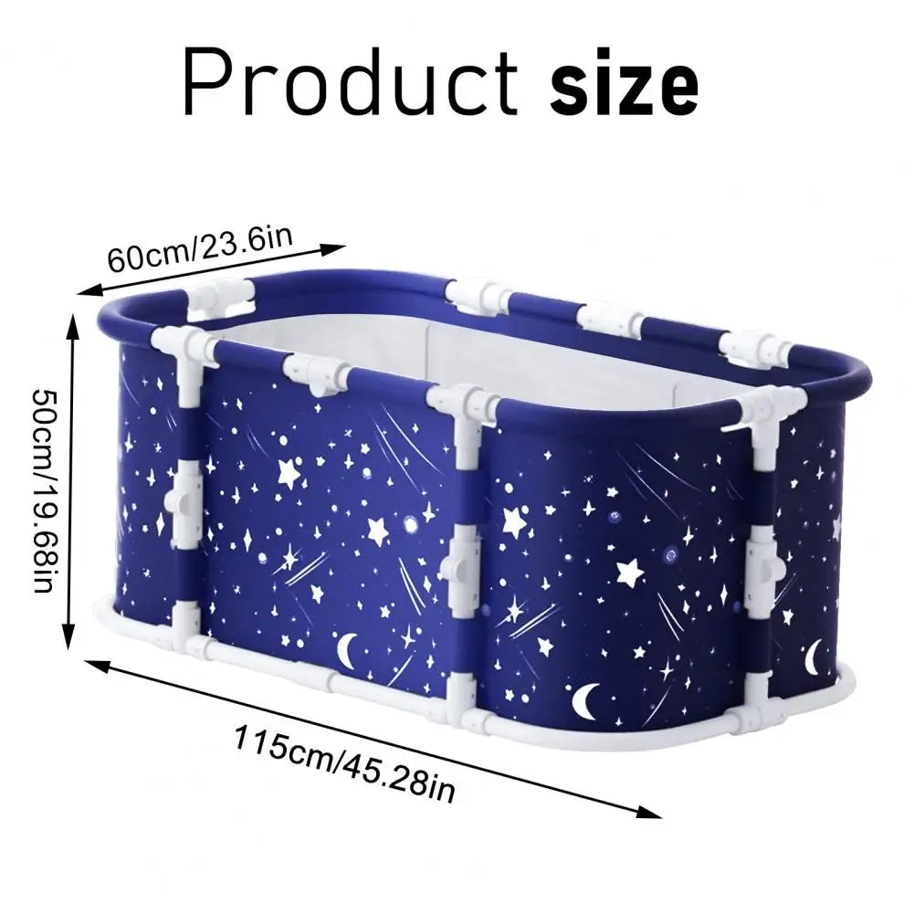 Collapsible Freestanding Bathtub for Adults, Foldable Spa Soaking Tub