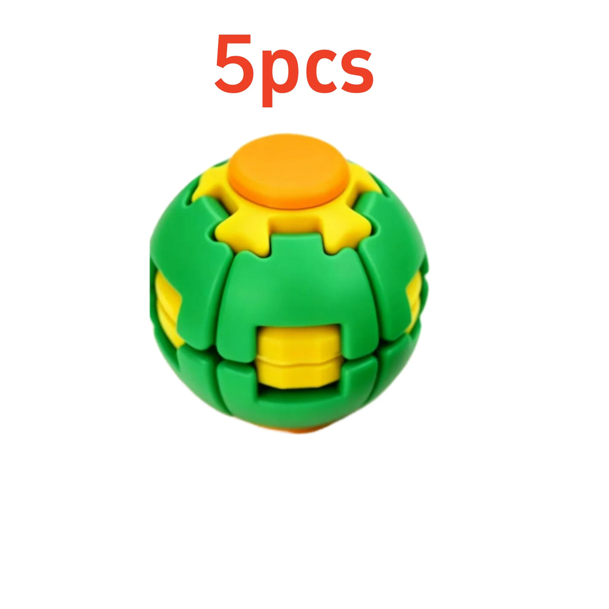 3D Printed Rotating Fidget Ball Pressable Finger Spinner Portable Pocket Stress Toy Smooth Spin Anxiety Relief Desk Toy for Office Study