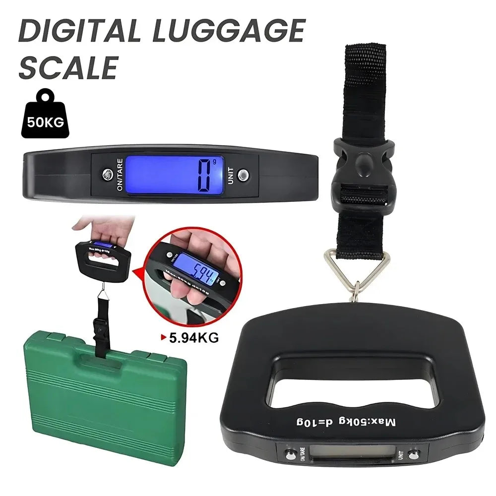 Digital Portable Luggage Scale With Backlit Display For Travel