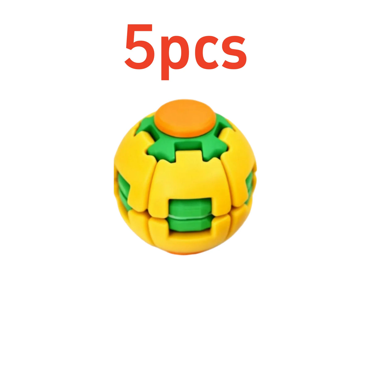 3D Printed Rotating Fidget Ball Pressable Finger Spinner Portable Pocket Stress Toy Smooth Spin Anxiety Relief Desk Toy for Office Study