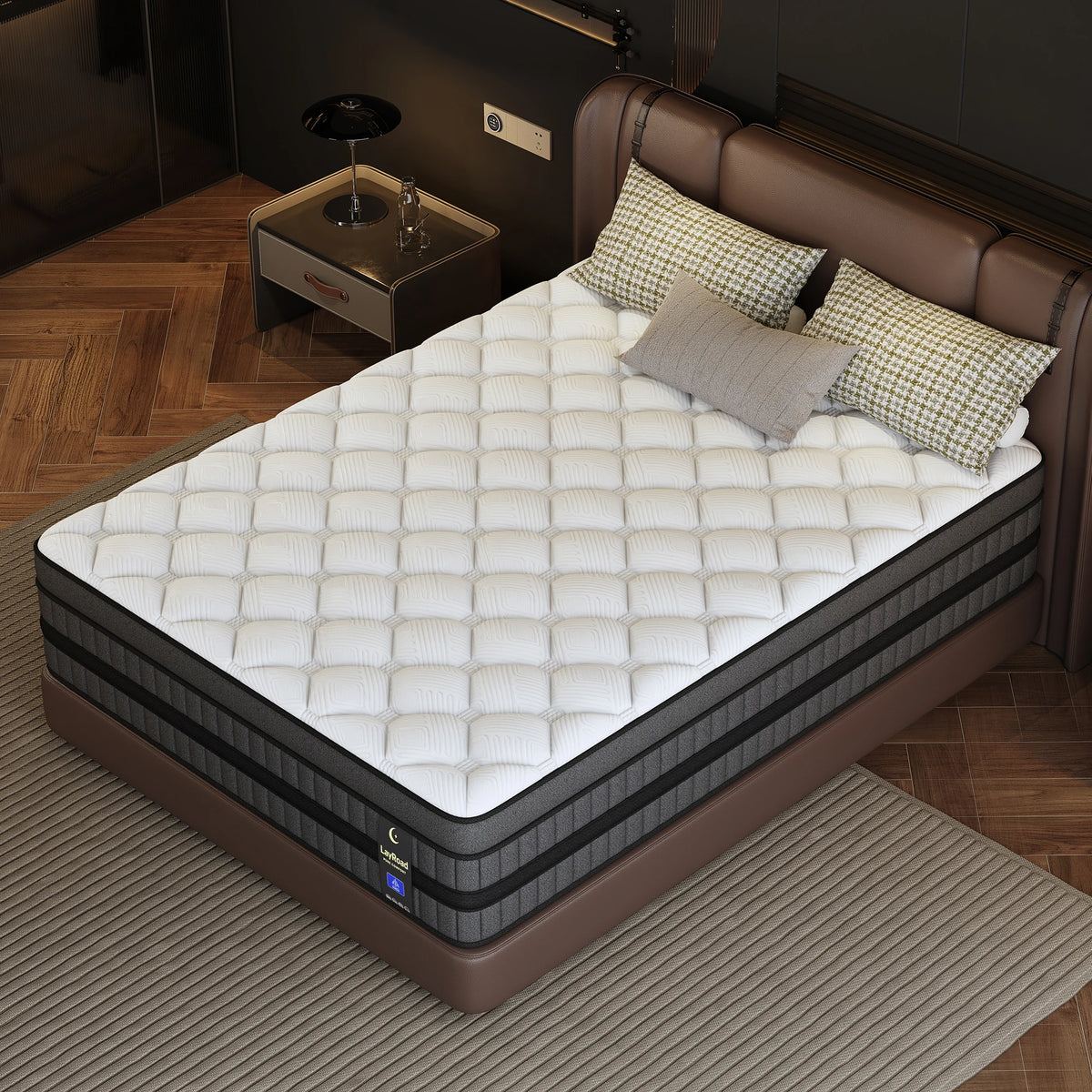 LAYROAD Hybrid Mattress With Gel Memory Foam And Pocket Springs