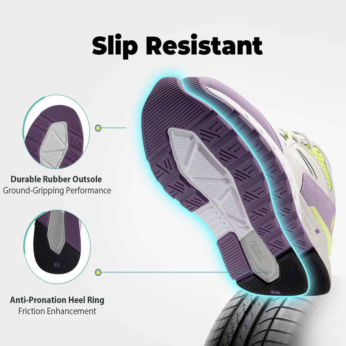 FitVille Women's Orthopedic Walking Running Shoes For Plantar Fasciitis Relief