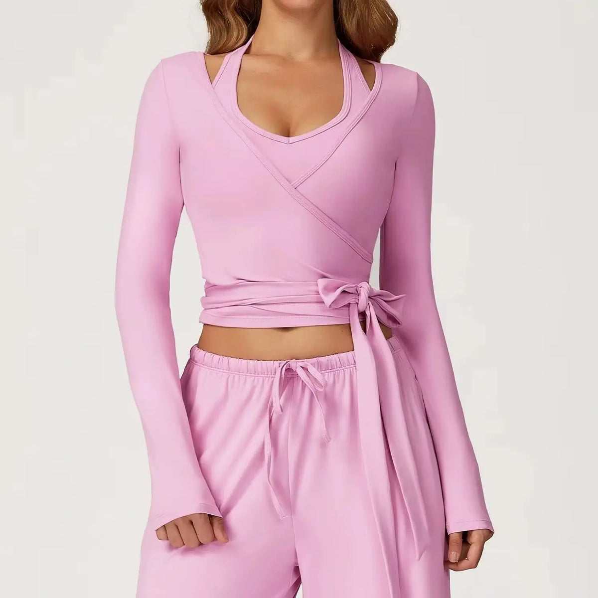 Womens Long Sleeve Yoga Fitness Shirt for Running and Workouts