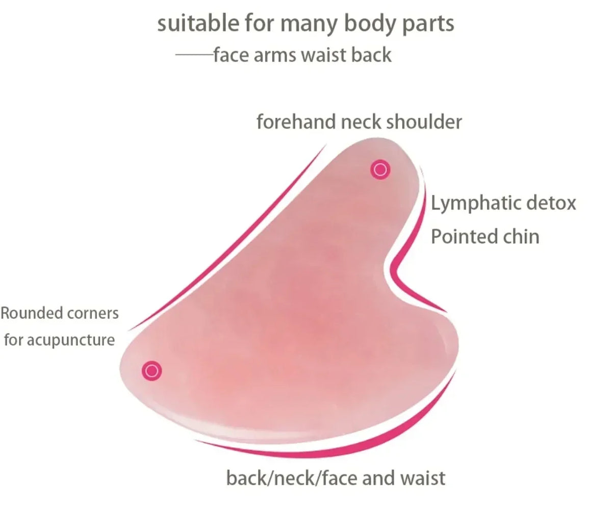 Smooth Polished Natural Jade Gua Sha Board Gentle Skin-Friendly Lightweight Portable SPA Massage Tool for Home Daily Skincare Travel Women Skincare Lovers Facial Massager Face Neck Care Beauty Accessory