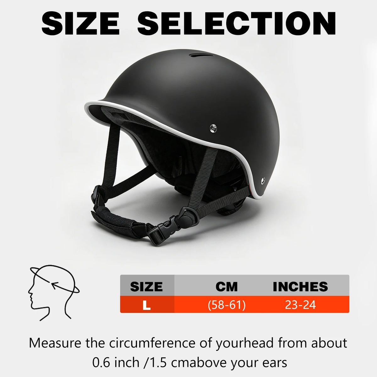 Skateboard Bike Helmet for Adults Adjustable Unisex Adult Helmet - Stylish & Cool, Perfect for Men & Women - Ideal Holiday & Birthday Gift - Available in Black & White - Paintable & Suitable for Various Sports