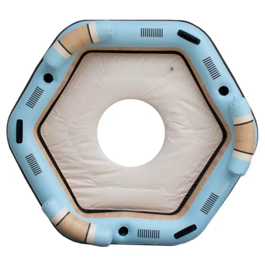 Lake Pool Sports Pad: Foam Floating Mat for Tahoe Water Activities, Blue, Durable Multi-Person Design for Summer Fun