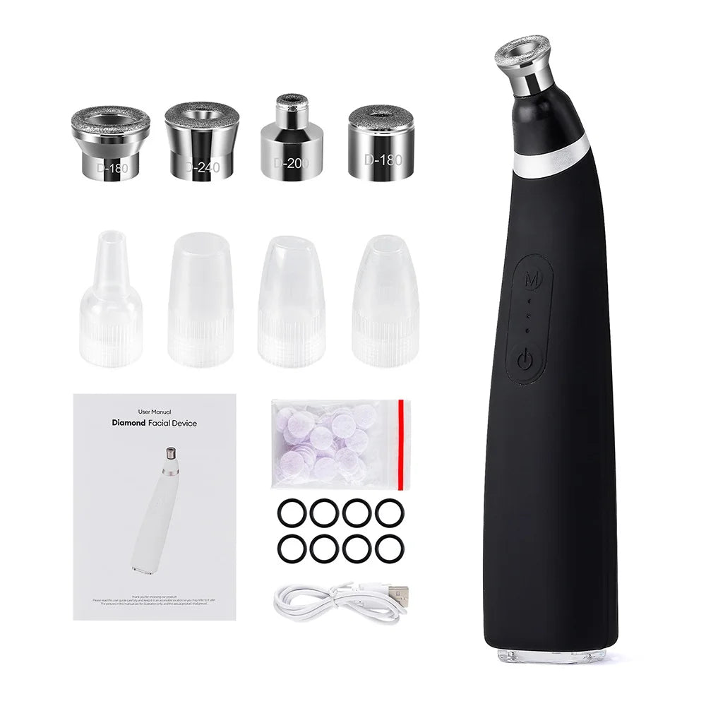 2-in-1 Handheld Skin Polishing Exfoliation Machine Anti-Aging Facial Beauty Deep Cleaning Skin Care