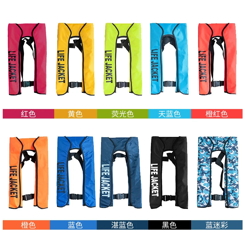Automatic Swiming man Life Vest Inflatable Fishing Life Jacket Top quality Rescue Vest big Buoyancy kayak Women boat Life Jacket
