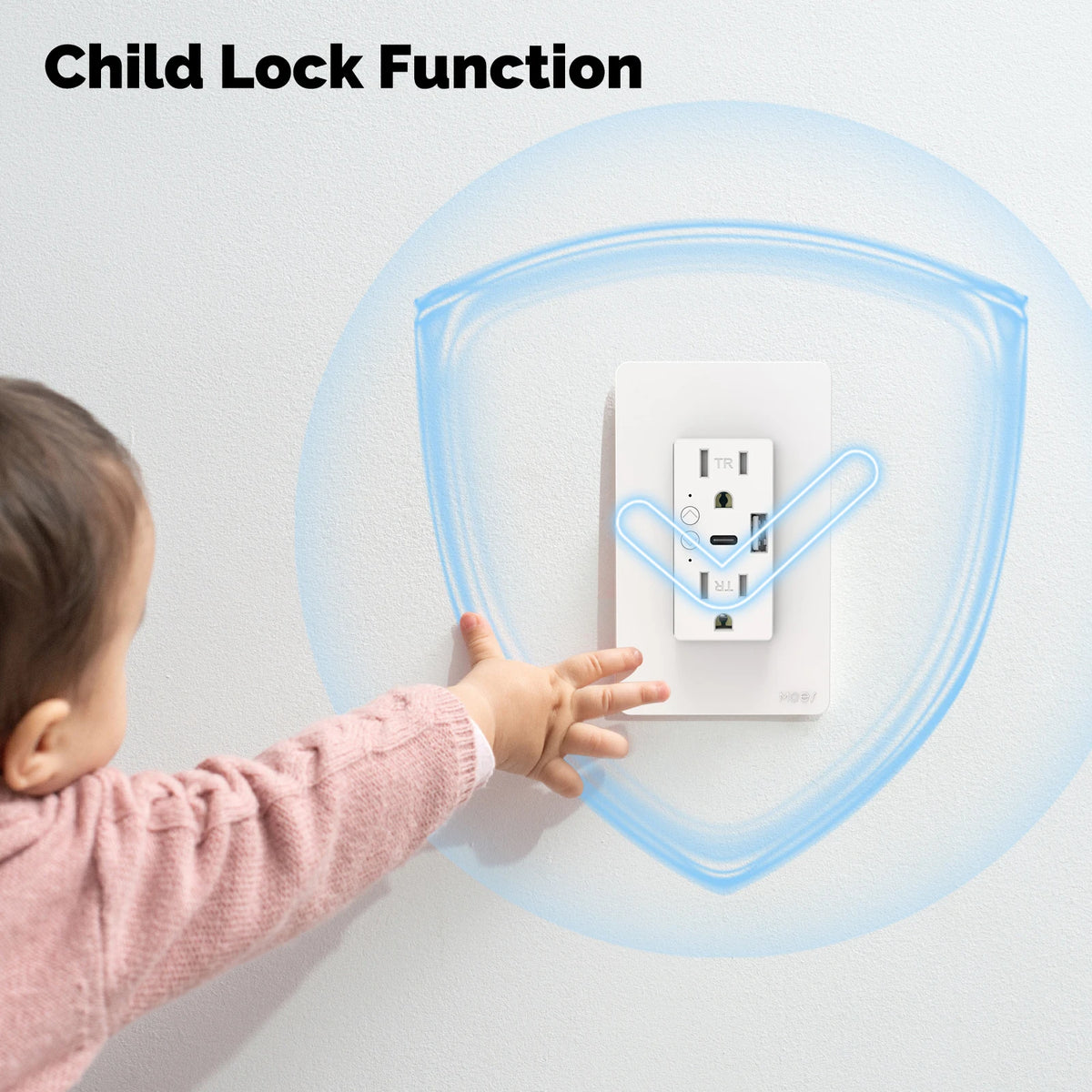 MOES Tuya WiFi Smart Wall Outlet With USB Type-C Port