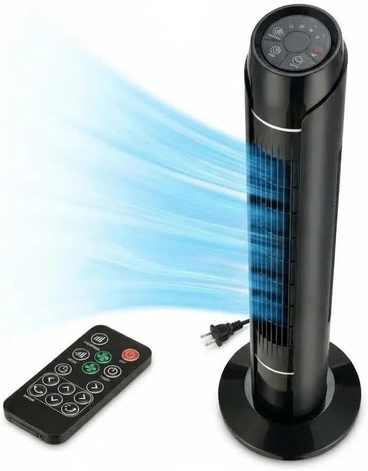 Quiet DC Motor Oscillating Tower Fan With Remote Control