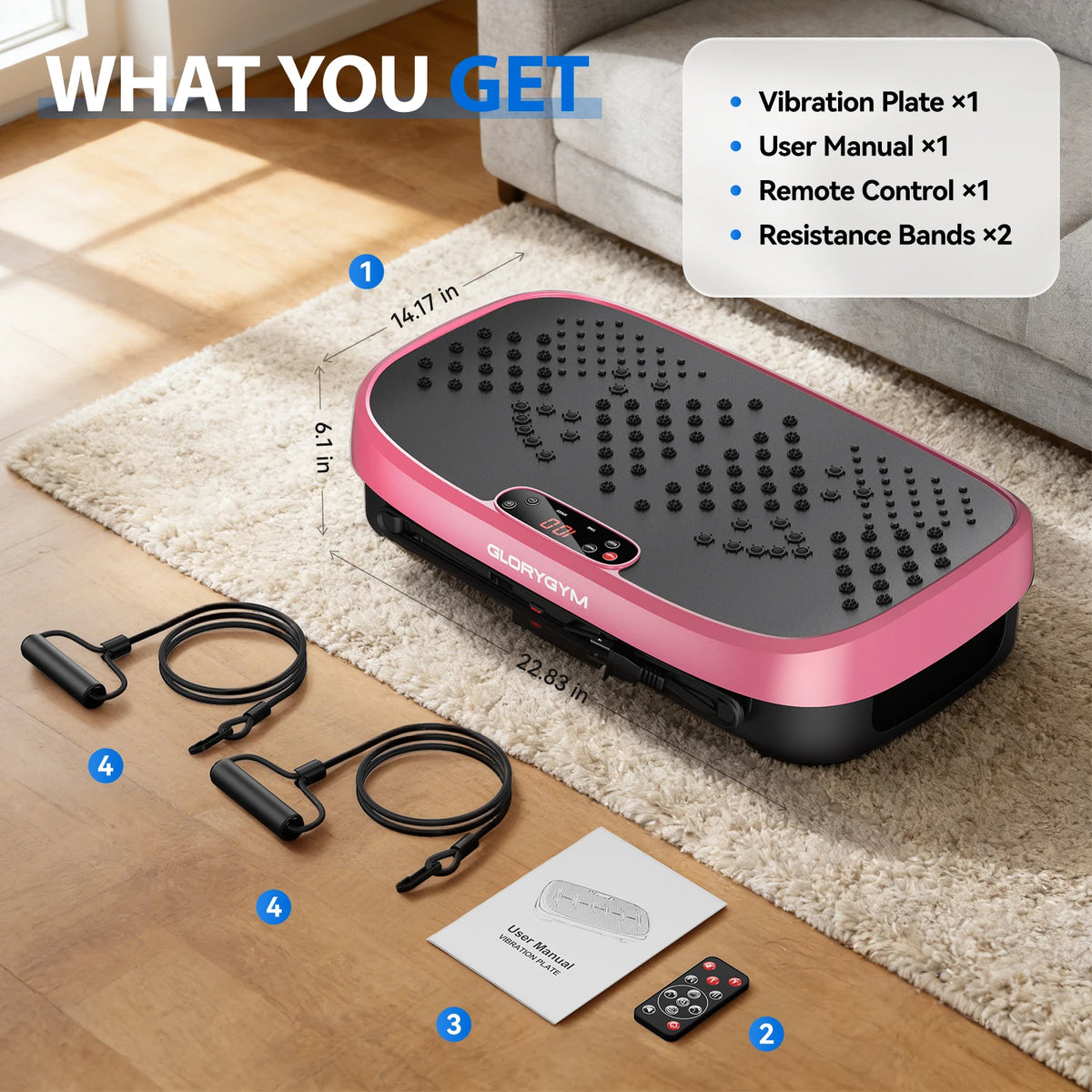 Magnetic Vibration Plate Exercise Machine Fat Burning 120 Levels 330lbs Portable Quiet Home Fitness APP Control Workout Platform for Home Gym Body Shaping Gift for Women Men