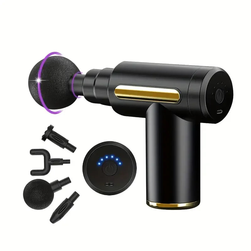 Muscle Relaxation Mini Massage Gun, Suitable For Full-Body And Arm And Back Massage. Mini And Compact, Portable, Type-C Charging, Handheld Electric Muscle Massager To Relax Muscles After Exercise And Fitness