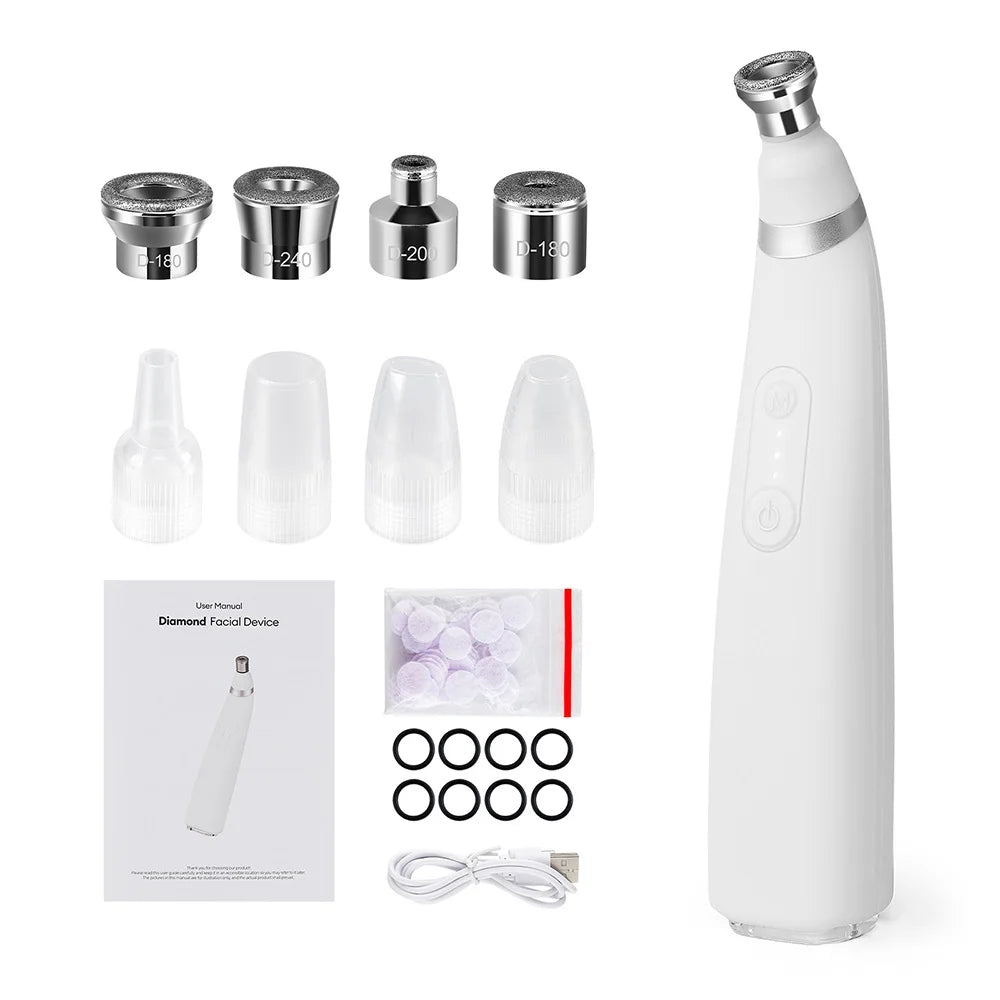 2-in-1 Handheld Skin Polishing Exfoliation Machine Anti-Aging Facial Beauty Deep Cleaning Skin Care