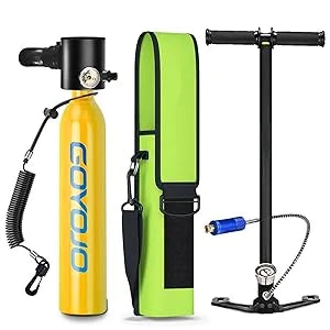 GOYOJO Mini diving oxygen cylinder storage bag pump lost hand rope 0.5L small horse bottle DOT certification certificate
