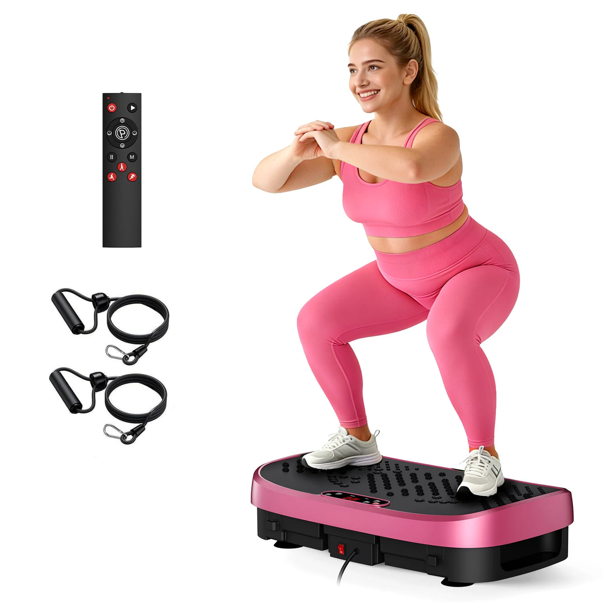 Magnetic Vibration Plate Exercise Machine Fat Burning 120 Levels 330lbs Portable Quiet Home Fitness APP Control Workout Platform for Home Gym Body Shaping Gift for Women Men