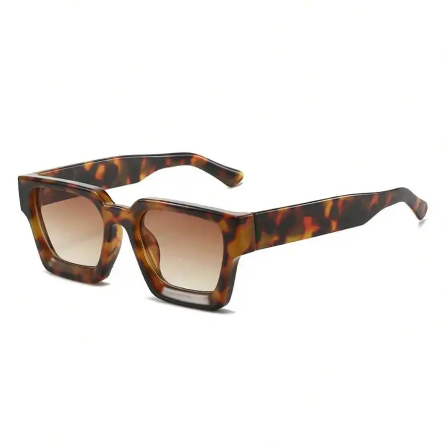 1pc Women Oversized Square Y2K Fashion Glasses, Bold Frame Street Style Sunglasses For Summer Beach Vacation, Outdoor Travel,