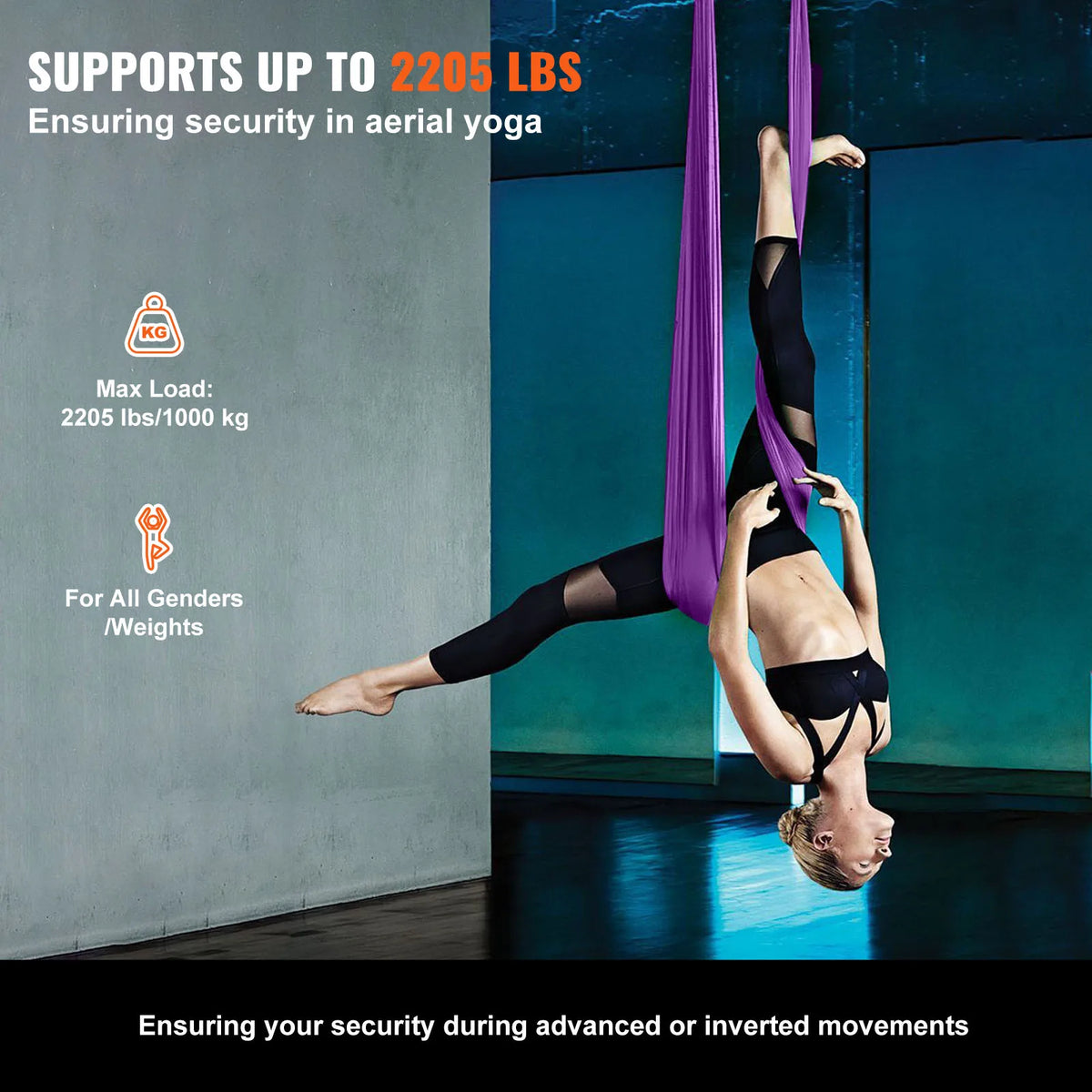 SucceBuy Aerial Yoga Hammock Swing Kit for Fitness and Inversions