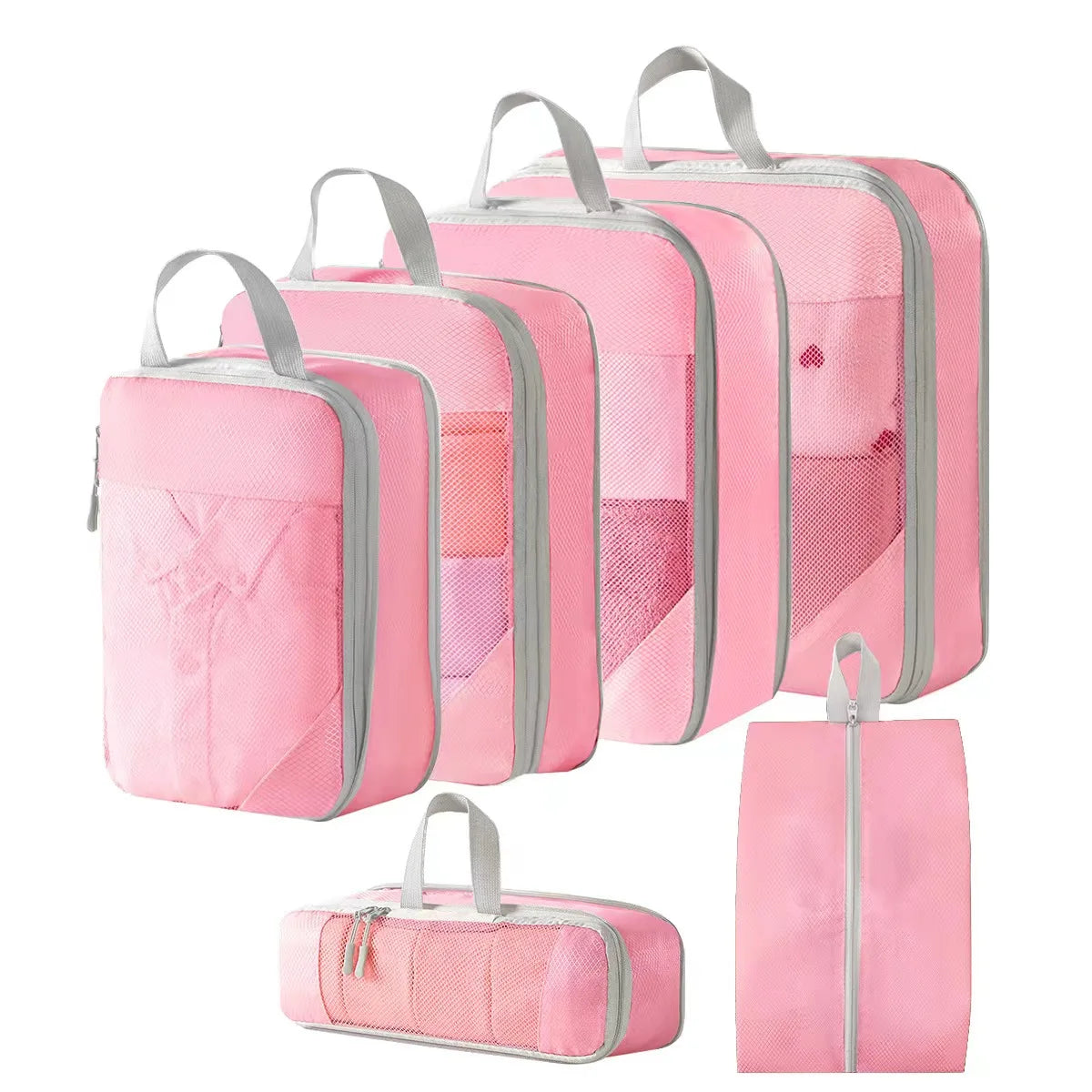 Compression Packing Cubes for Suitcases Travel Accessories Expandable Packing Organizers Lightweight Travel Organizer Cubes
