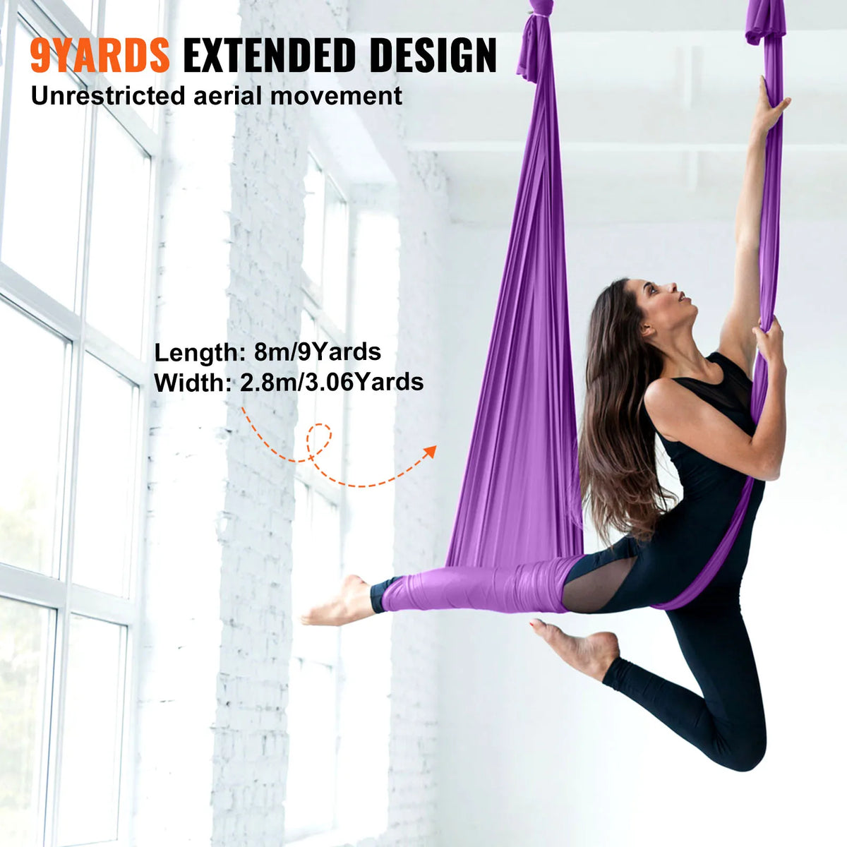 SucceBuy Aerial Yoga Hammock Swing Kit for Fitness and Inversions