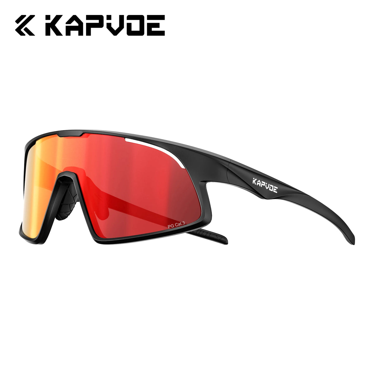 Kapvoe UV400 Polarized Sports Sunglasses for Cycling Hiking and Fishing