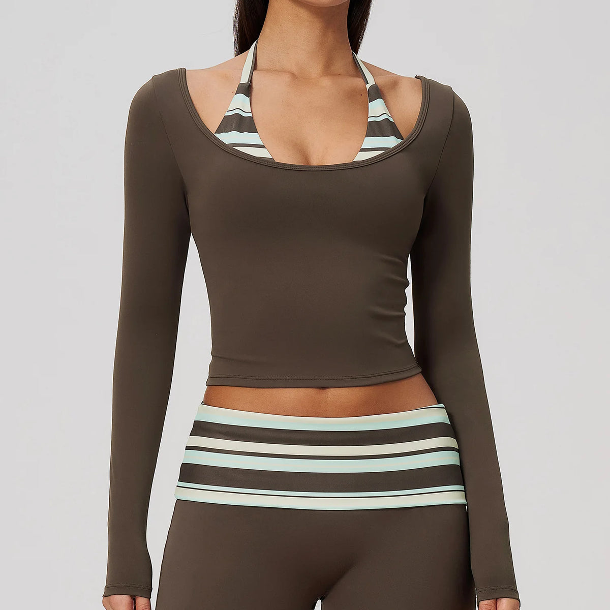 Women's Quick Dry Long Sleeve Yoga Fitness Training Shirt
