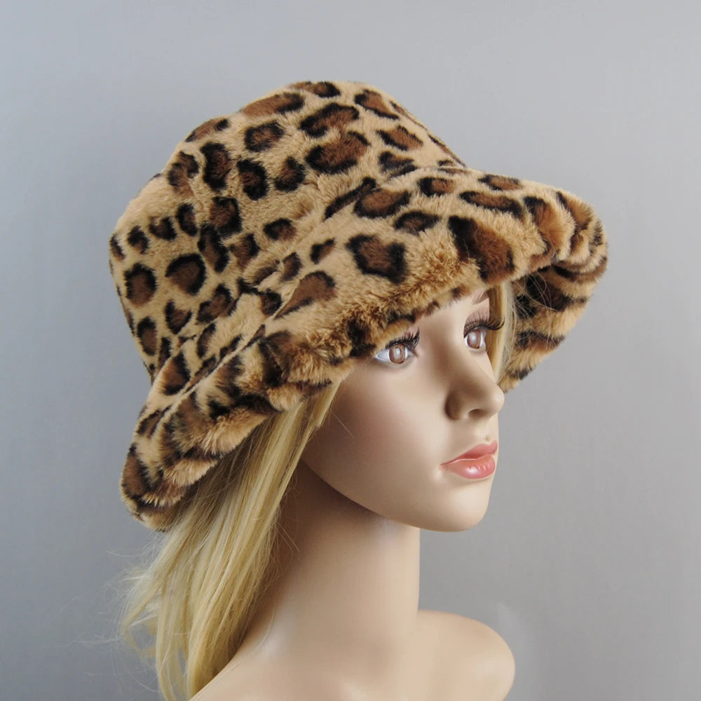2025 New Style Fake Rabbit Fur Hats Super Soft Women Winter Hat Cotton Lining Warm Russian Fashion Ski Beanies Plush Solid Color