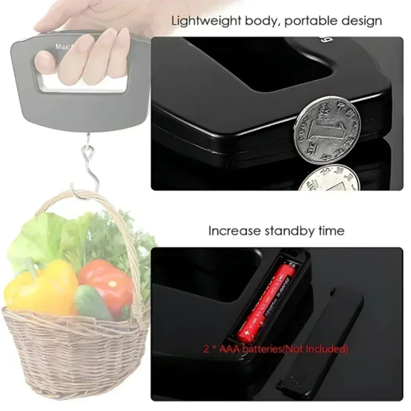 Portable Digital Luggage Scale With Backlit Display For Travel
