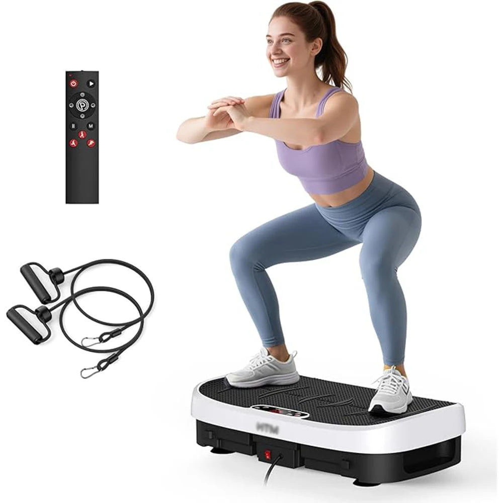 Magnetic Vibration Plate Exercise Machine Fat Burning 120 Levels 330lbs Portable Quiet Home Fitness APP Control Workout Platform for Home Gym Body Shaping Gift for Women Men