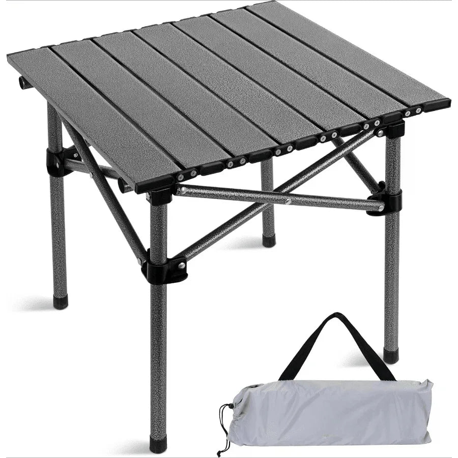 Portable Folding Camping Table - Lightweight Collapsible Outdoor Table With Carry Bag, Sturdy Legs & Large Flat Surface For Picnics, BBQs, Beach, Hiking, Tailgating - Compact & Durable Design For S &