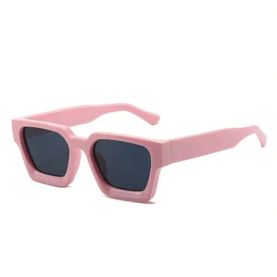 1pc Women Oversized Square Y2K Fashion Glasses, Bold Frame Street Style Sunglasses For Summer Beach Vacation, Outdoor Travel,