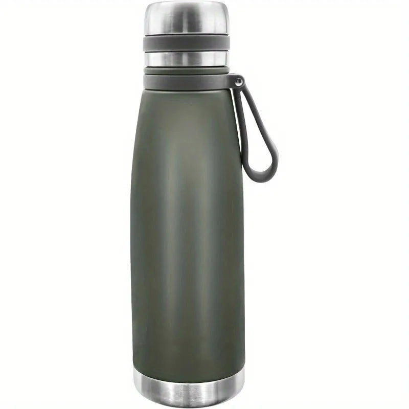 1Pc Wide Mouth Insulated Stainless Steel Thermos 22oz Leak Resistant Drink Container for Commuting Picnic Travel