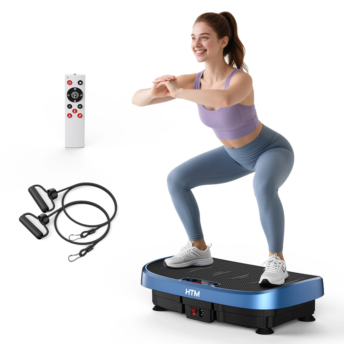 Magnetic Vibration Plate Exercise Machine Fat Burning 120 Levels 330lbs Portable Quiet Home Fitness APP Control Workout Platform for Home Gym Body Shaping Gift for Women Men
