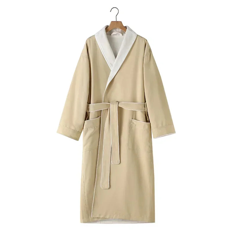 Five-star hotel bathrobe double-layer composite thickened hot spring yukata homestay pajama hotel bathrobe manufacturer logo