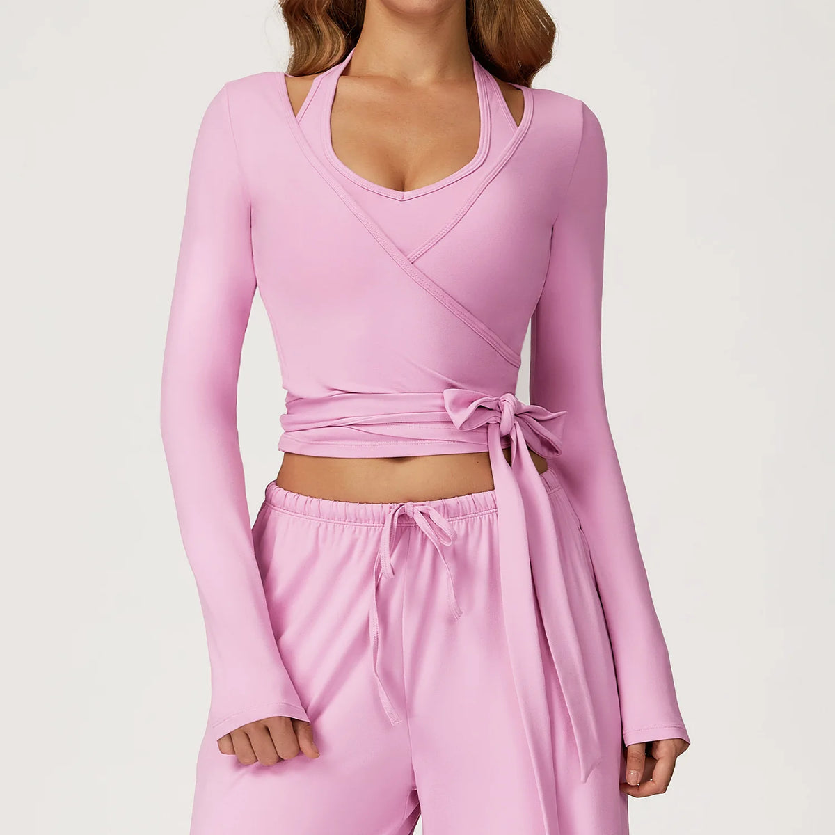 Womens Long Sleeve Yoga Fitness Shirt for Running and Workouts