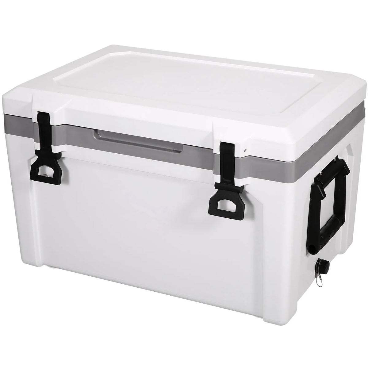 SucceBuy 52 QT Portable Hard Cooler Fully Insulated Ice Chest Cooling Box Goods Basket for Beach Outdoor Camping Travel