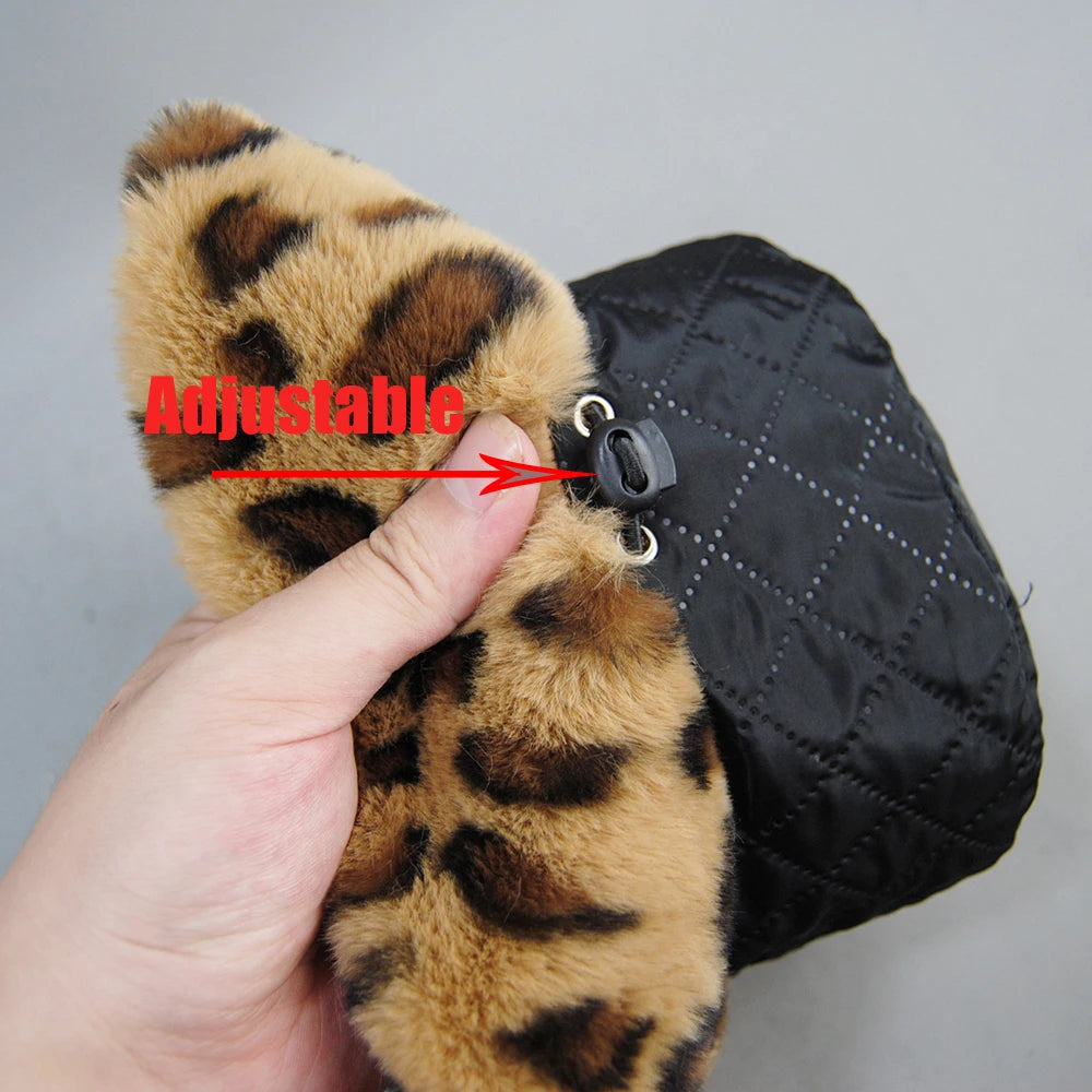 2025 New Style Fake Rabbit Fur Hats Super Soft Women Winter Hat Cotton Lining Warm Russian Fashion Ski Beanies Plush Solid Color