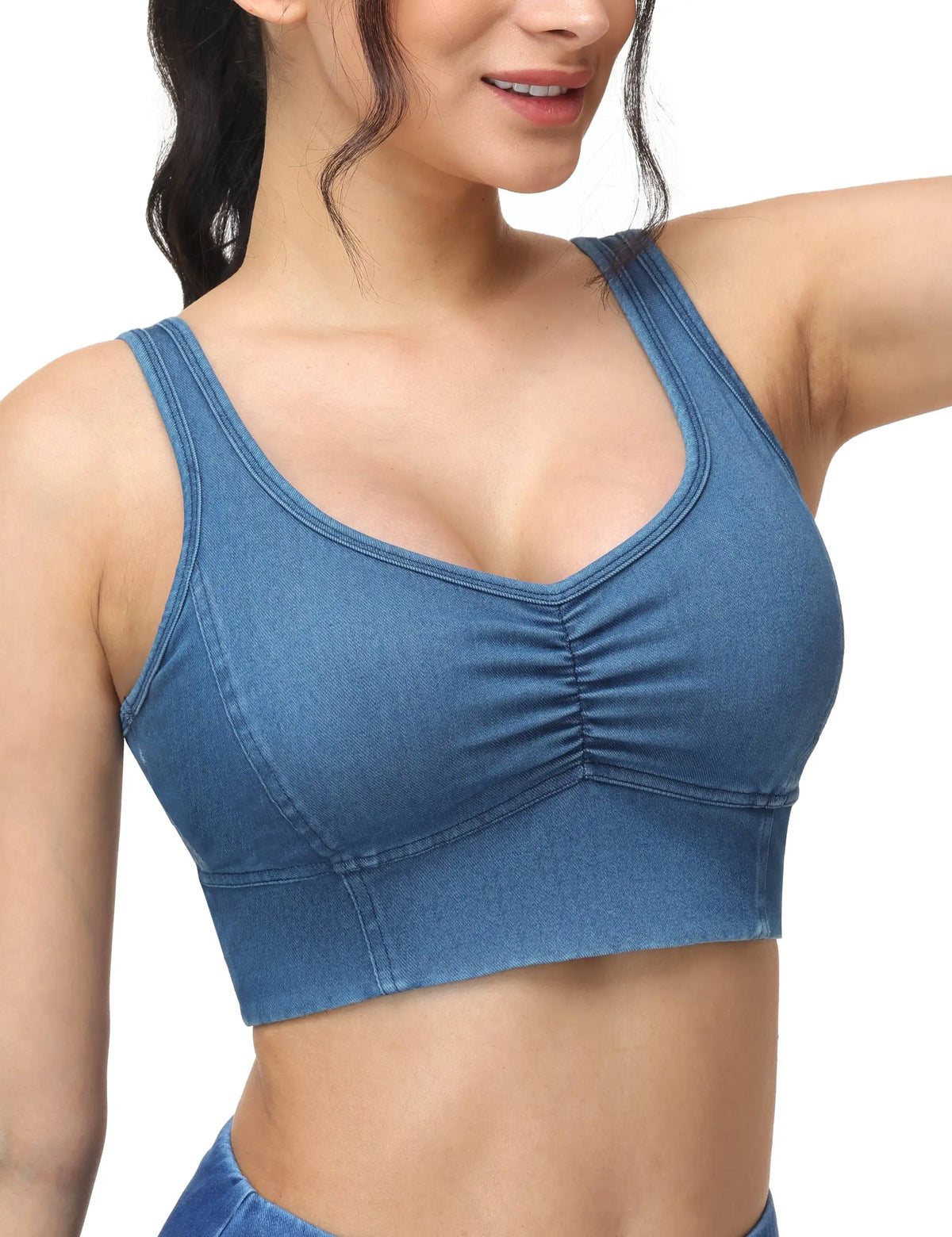 THE GYM PEOPLE Women's Crop Tank With Built In Bra