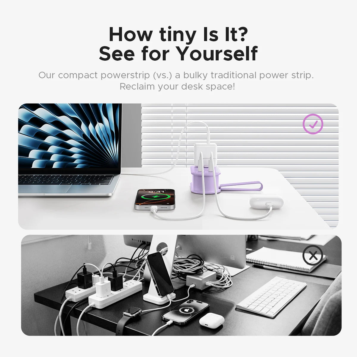 Orico 65W GaN Travel Power Strip With USB C Ports