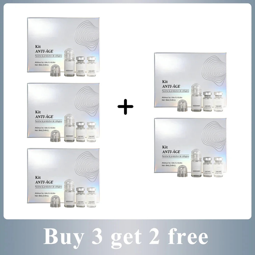 Collagen Essence Kit Anti Aging Face Serum Set Firming Lifting Hydrating Anti Wrinkle Brightening Skincare Gift for Women