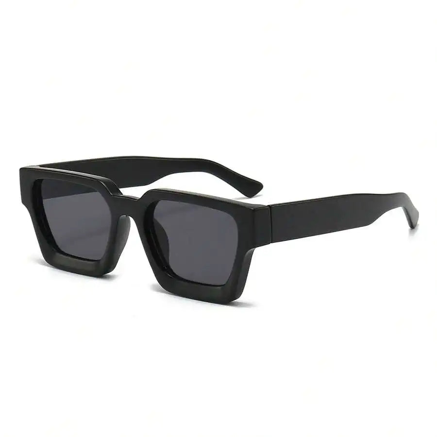 1pc Women Oversized Square Y2K Fashion Glasses, Bold Frame Street Style Sunglasses For Summer Beach Vacation, Outdoor Travel,