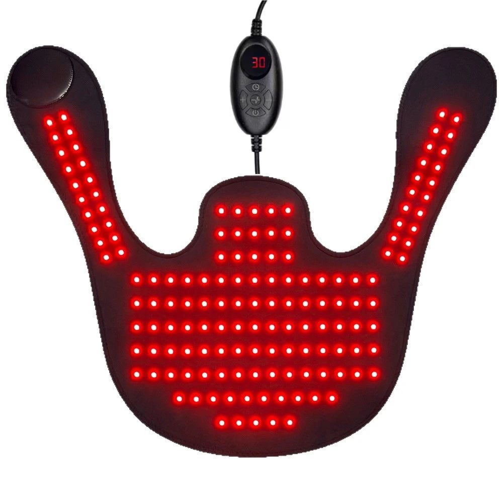 NEW Red Light Therapy for Neck and Shoulder, 145 LEDs 660&850 nm Infrared Light Therapy pad for Body Neck Shoulder Pain Relief