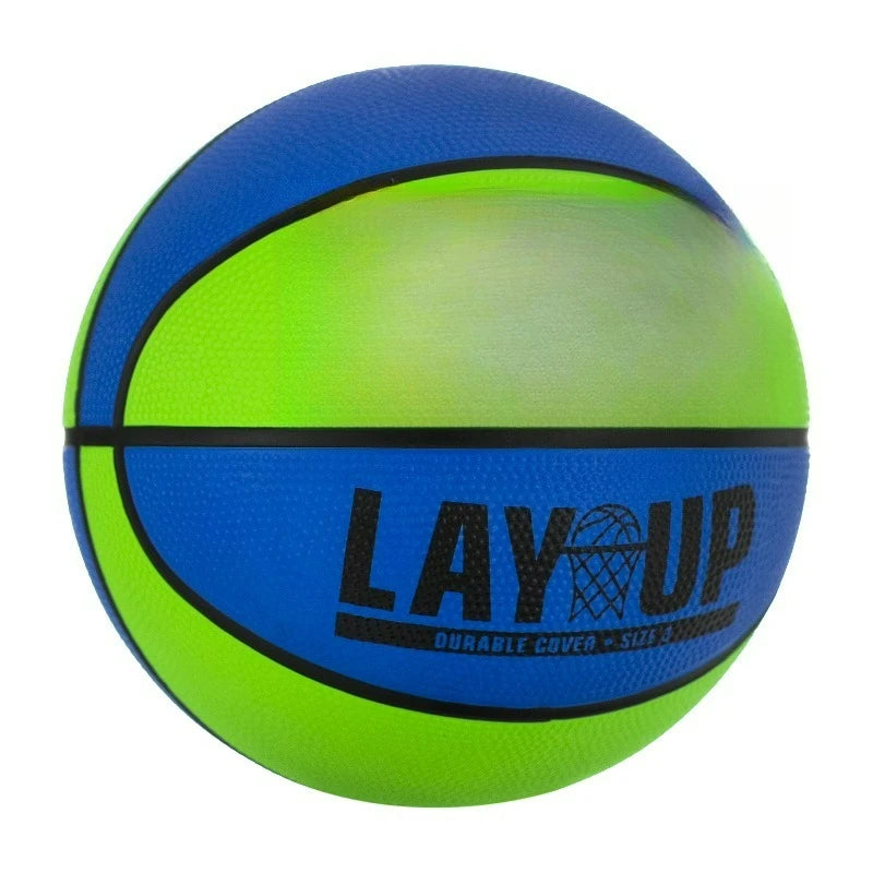 Lay-Up Mini Outdoor Blue/Green Basketball 22"